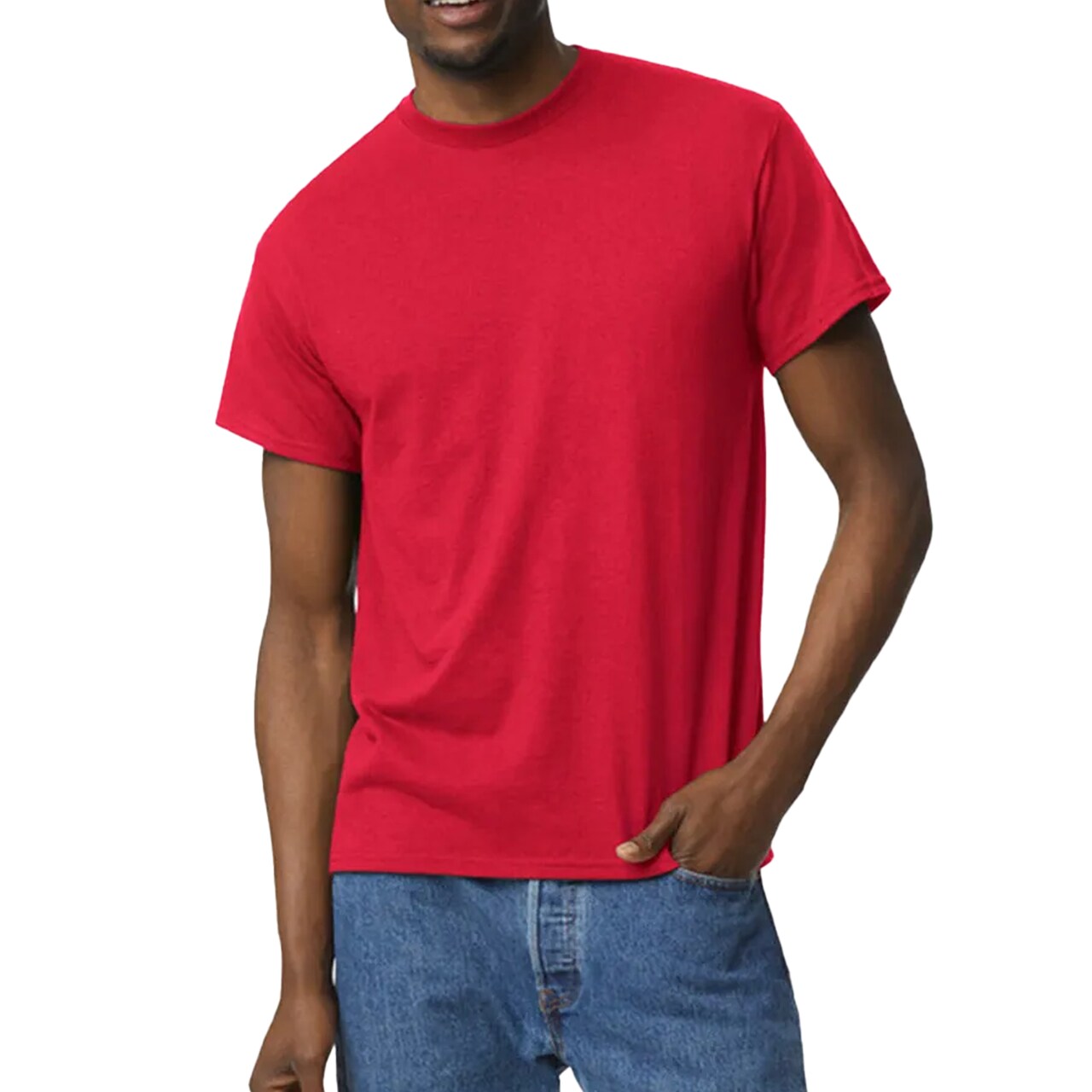 Gildan DryBlend T-Shirt, Men Short Sleeve Assorted Colors Tee for Arts and Crafts